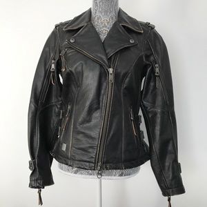 Harley Davidson Buffalo Leather Jacket Size M